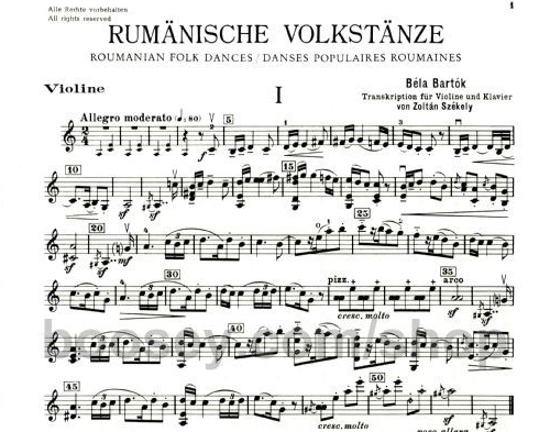 Bartok's Romanian Folk Dances